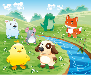 Carte anniversaire enfant animaux - Carte gratuite pour enfant