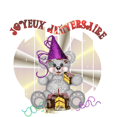 Anniversaire ours pour enfant - Jolie carte avec un ours