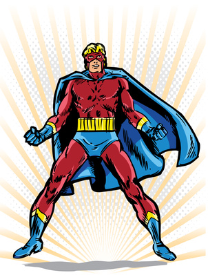 Carte anniversaire gratuite super héros pour enfant
