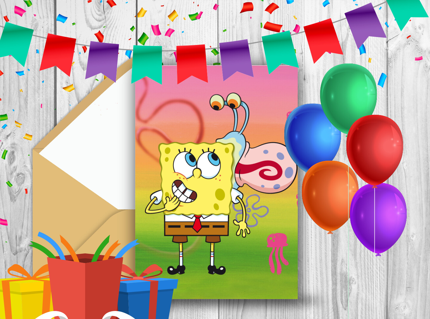Bob l'éponge - E-carte anniversaire Bob l'éponge