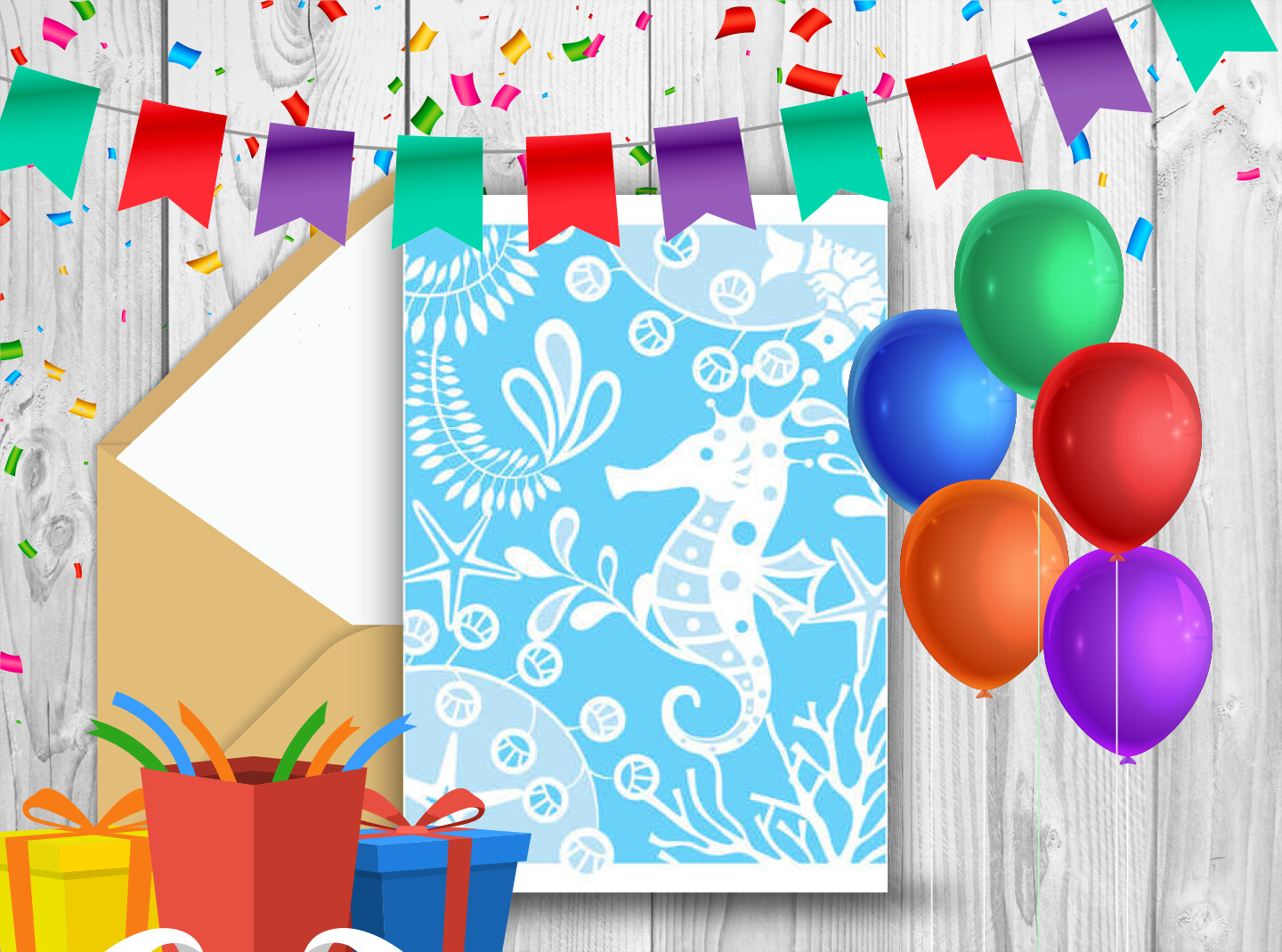 Carton d'invitation pour anniversaire enfant