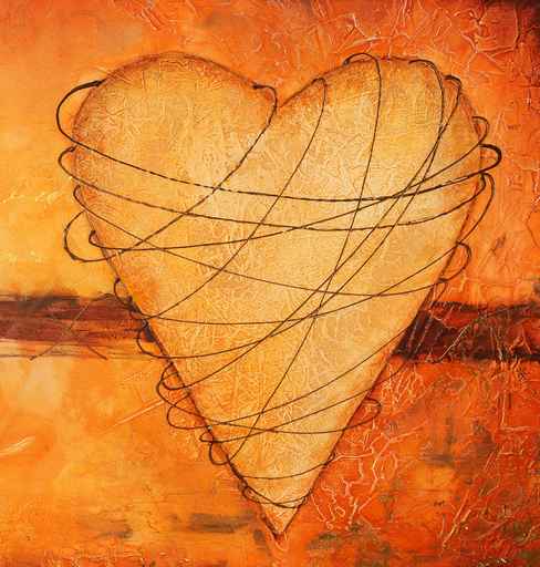 Carte coeur emprisonné - Carte gratuite sur le thème de l'amour