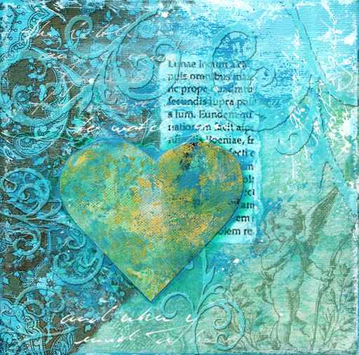 Carte d'amour coeur bleu : Envoyer gratuitement cerre carte coeur