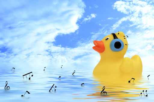 Carte d'anniversaire canard