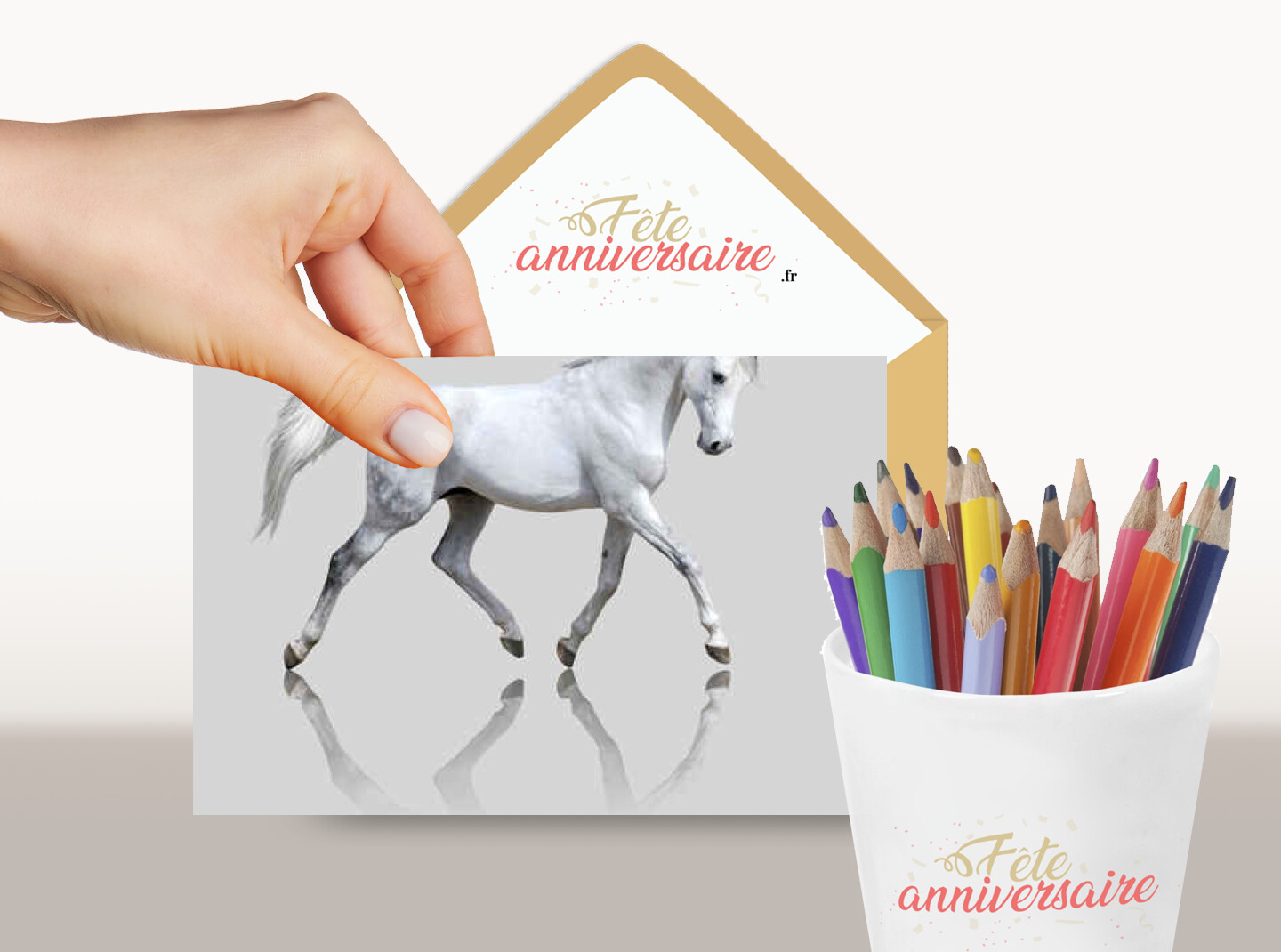Carte cheval blanc