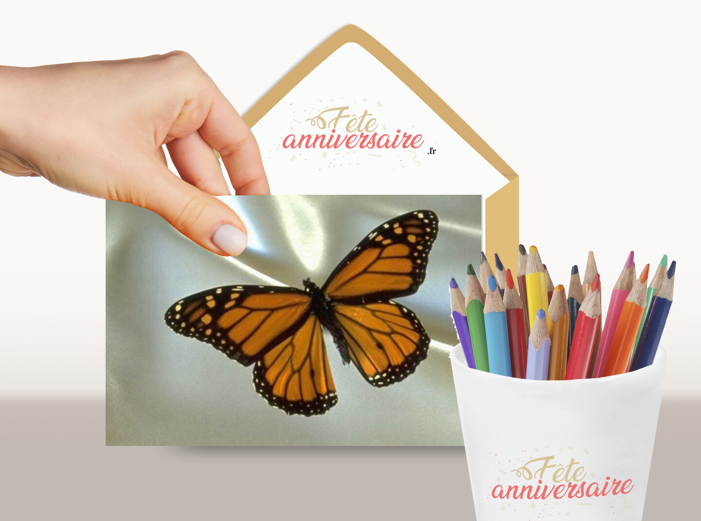 Carte de voeux papillon - Carte de voeux gratuite