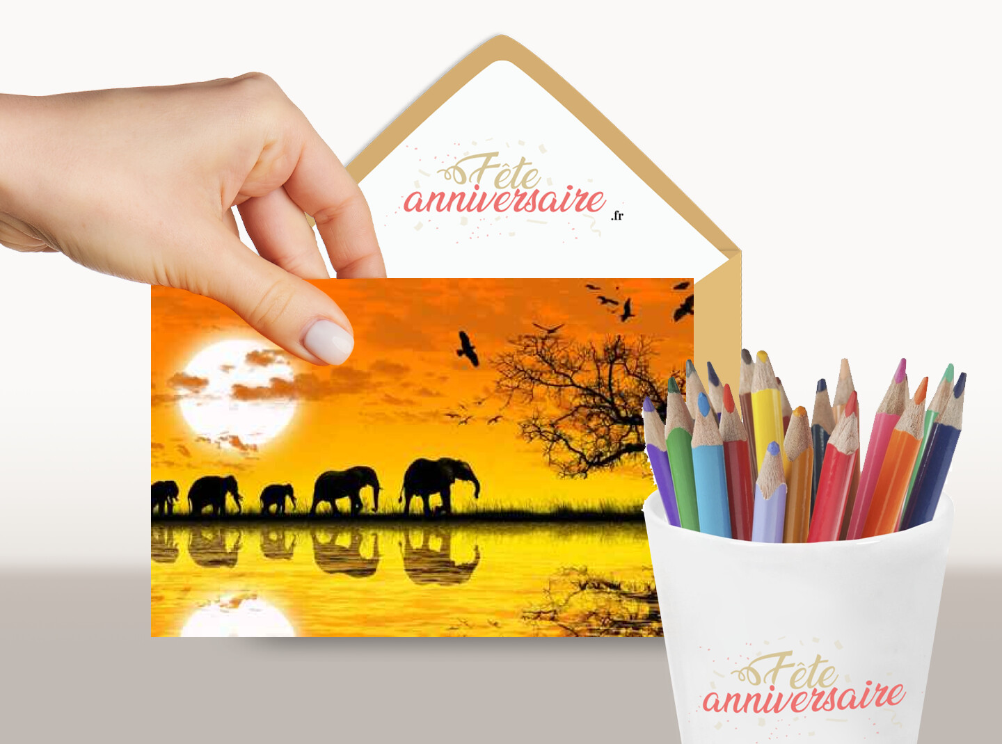 Carte de voeux Savane - Carte virtuelle gratuite