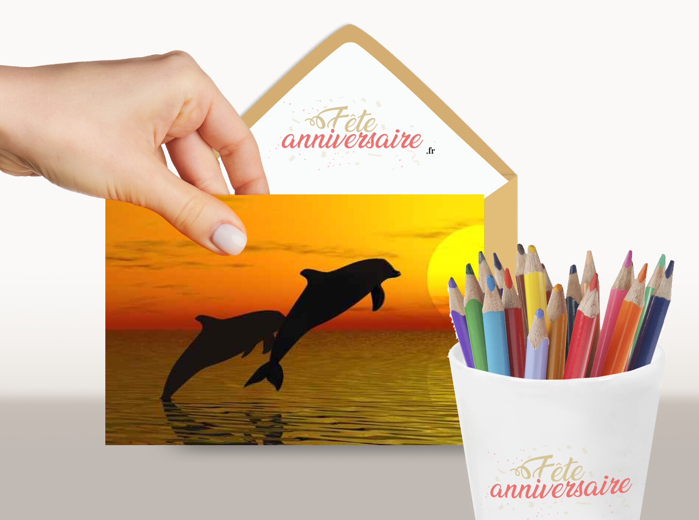 Carte virtuelle dauphin