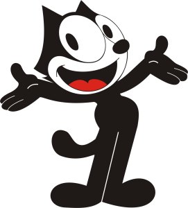 Carte Joyeux anniversaire Felix - carte Felix le chat