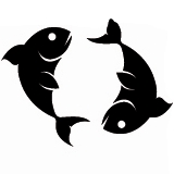 Carte signe astrologique poissons