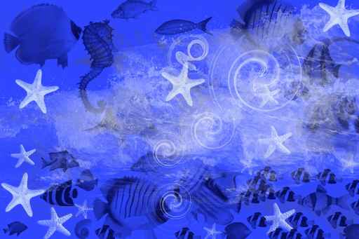 Carton d'invitation anniversaire bleu