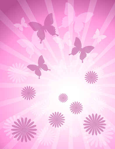 Carton d'invitation rose - Belle carte d'anniversaire rose