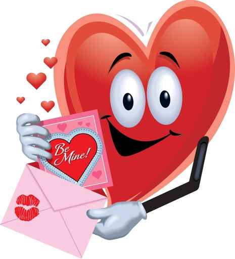 Coeur de Saint Valentin - Be mine - Carte virtuelle amour