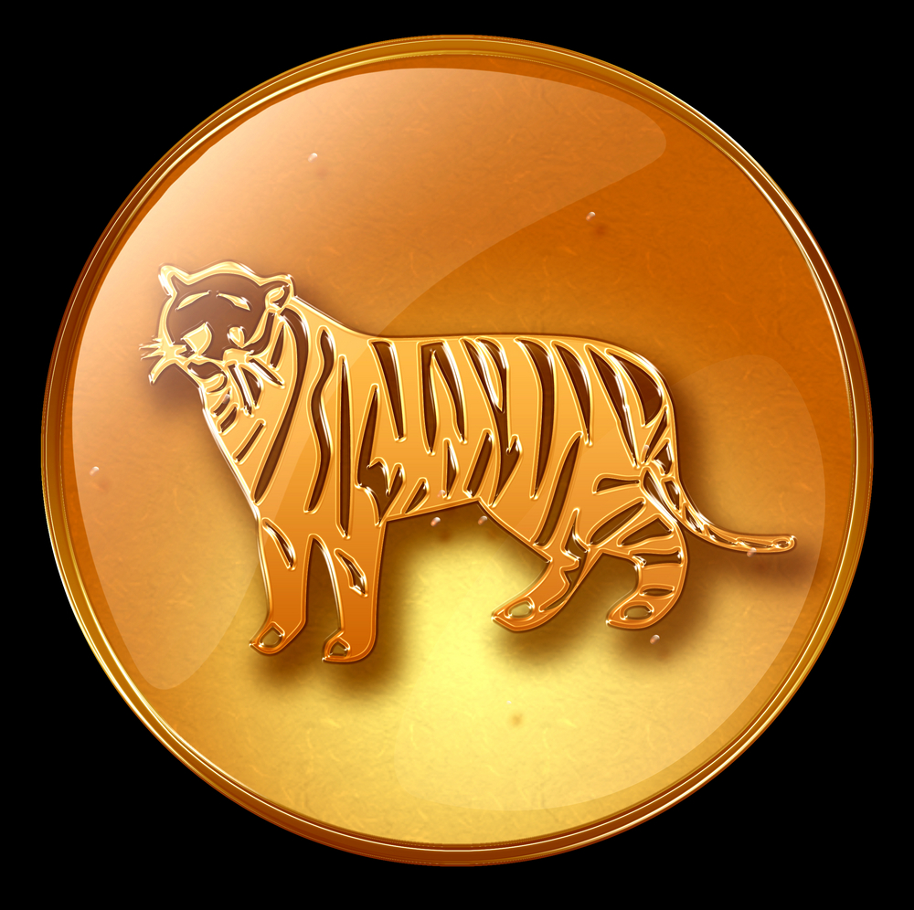 Carte tigre - signe chinois Tigre