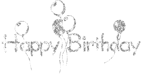 Happy Birthday ! Carte d'anniversaire scintillante joyeux anniversaire