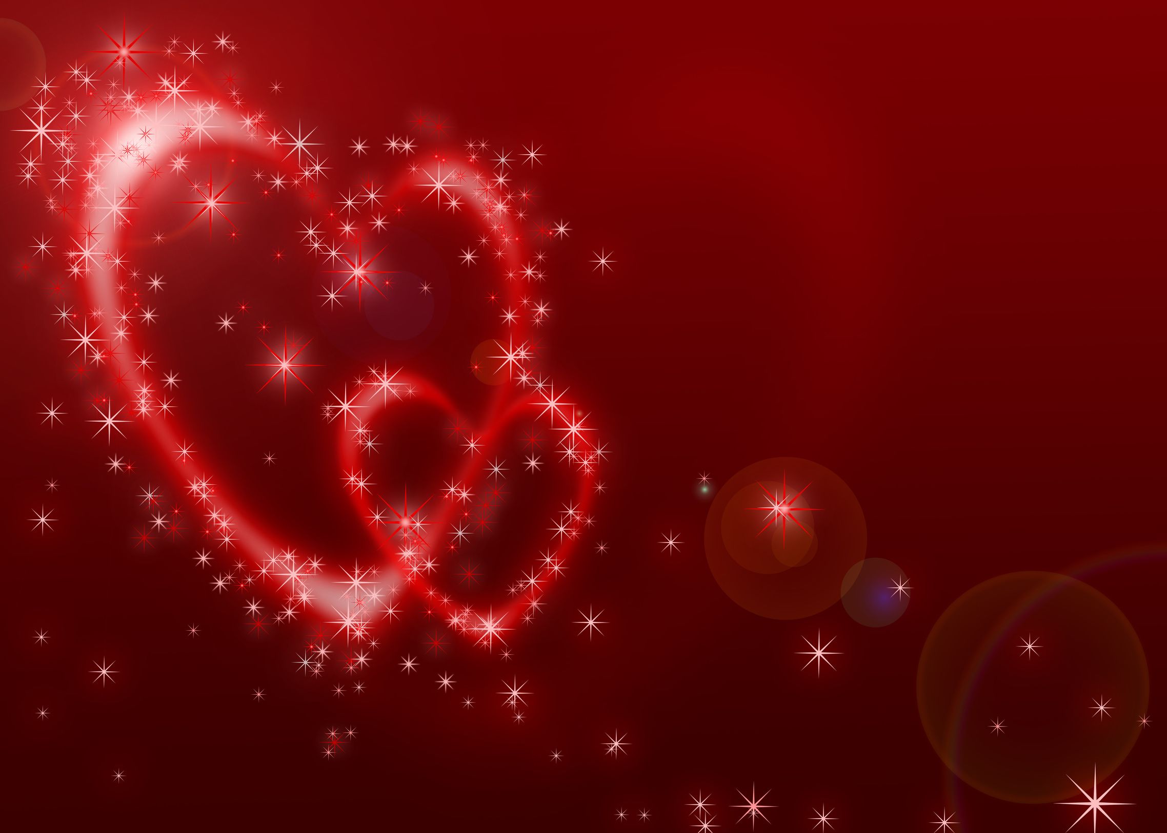 Carte amour avec un coeur rouge