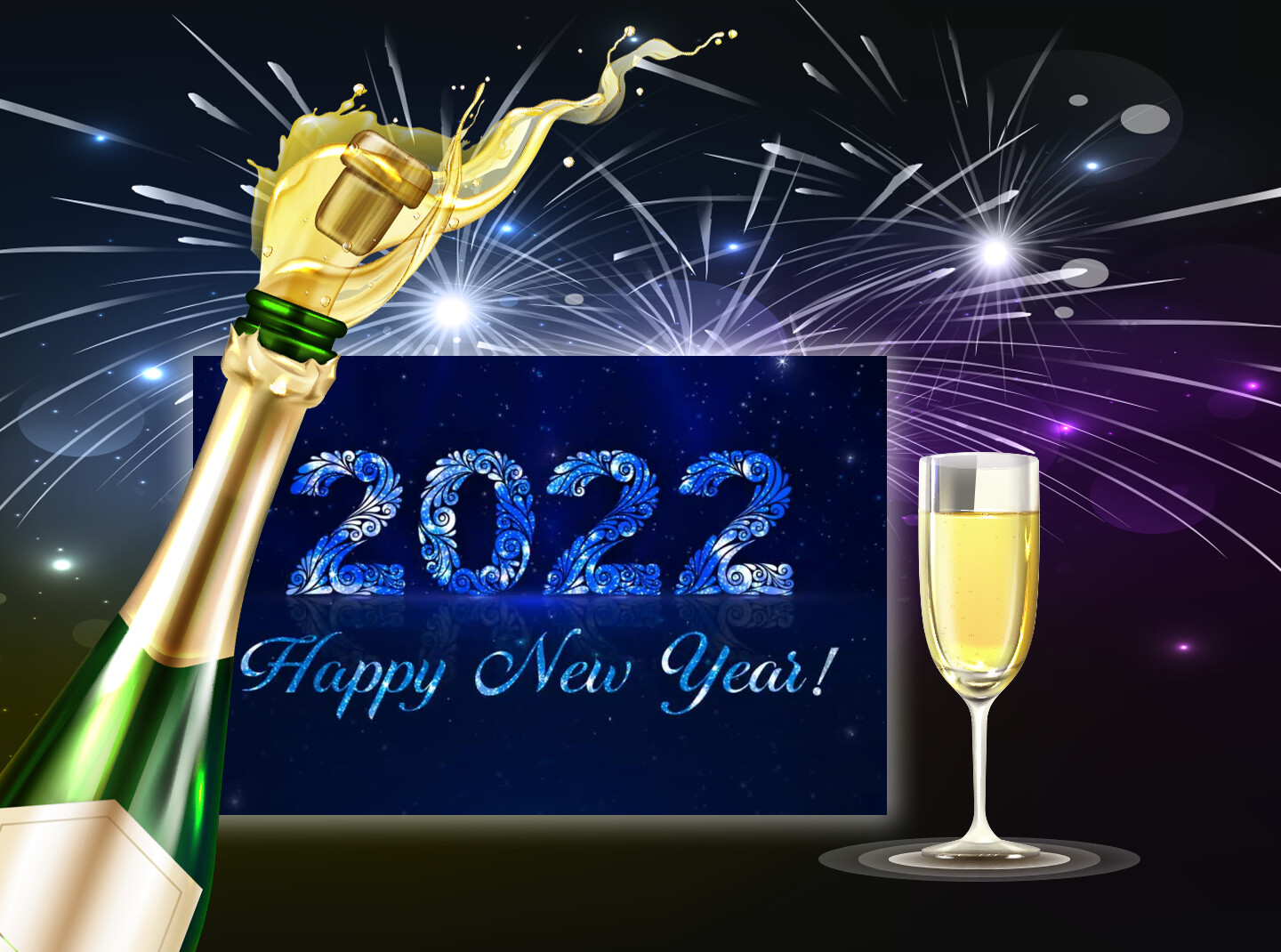 Carte de voeux 2022 gratuite à envoyer à tous vos amis !