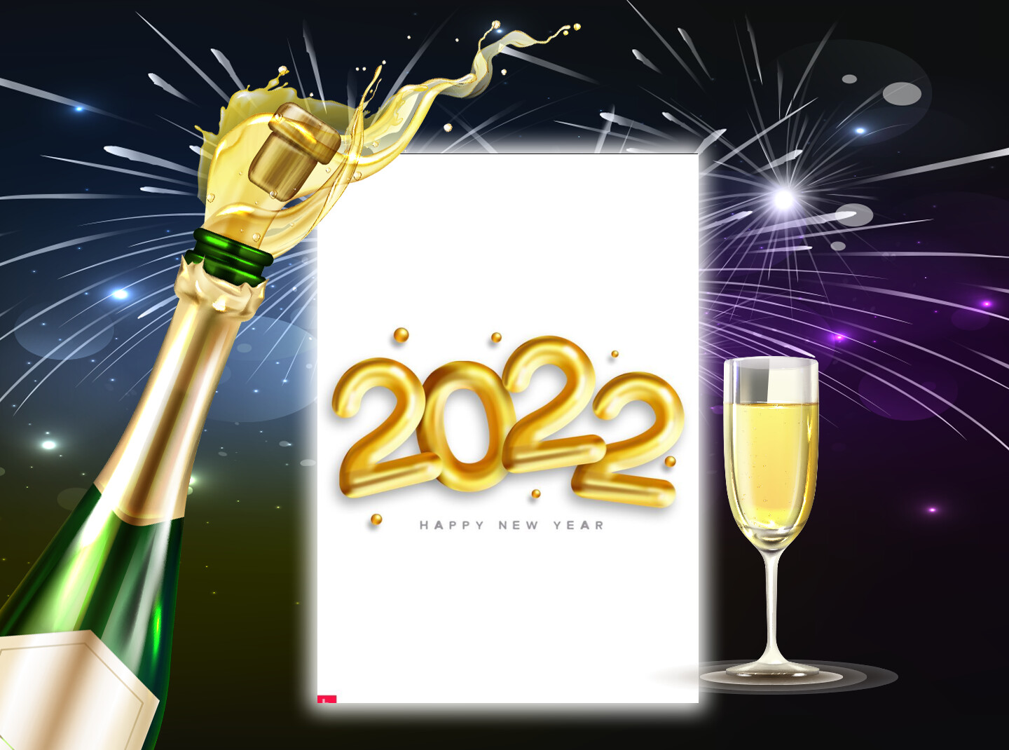 Carte de voeux gratuite pour la nouvelle année