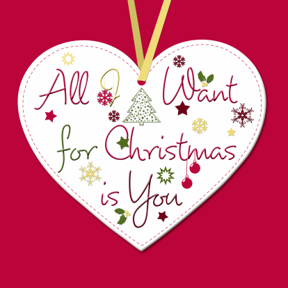 Carte d'amour pour Noël