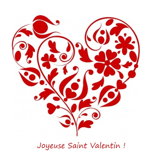 Carte Joyeuse fête de Saint Valentin !