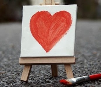 Carte virtuelle Tableau de St Valentin