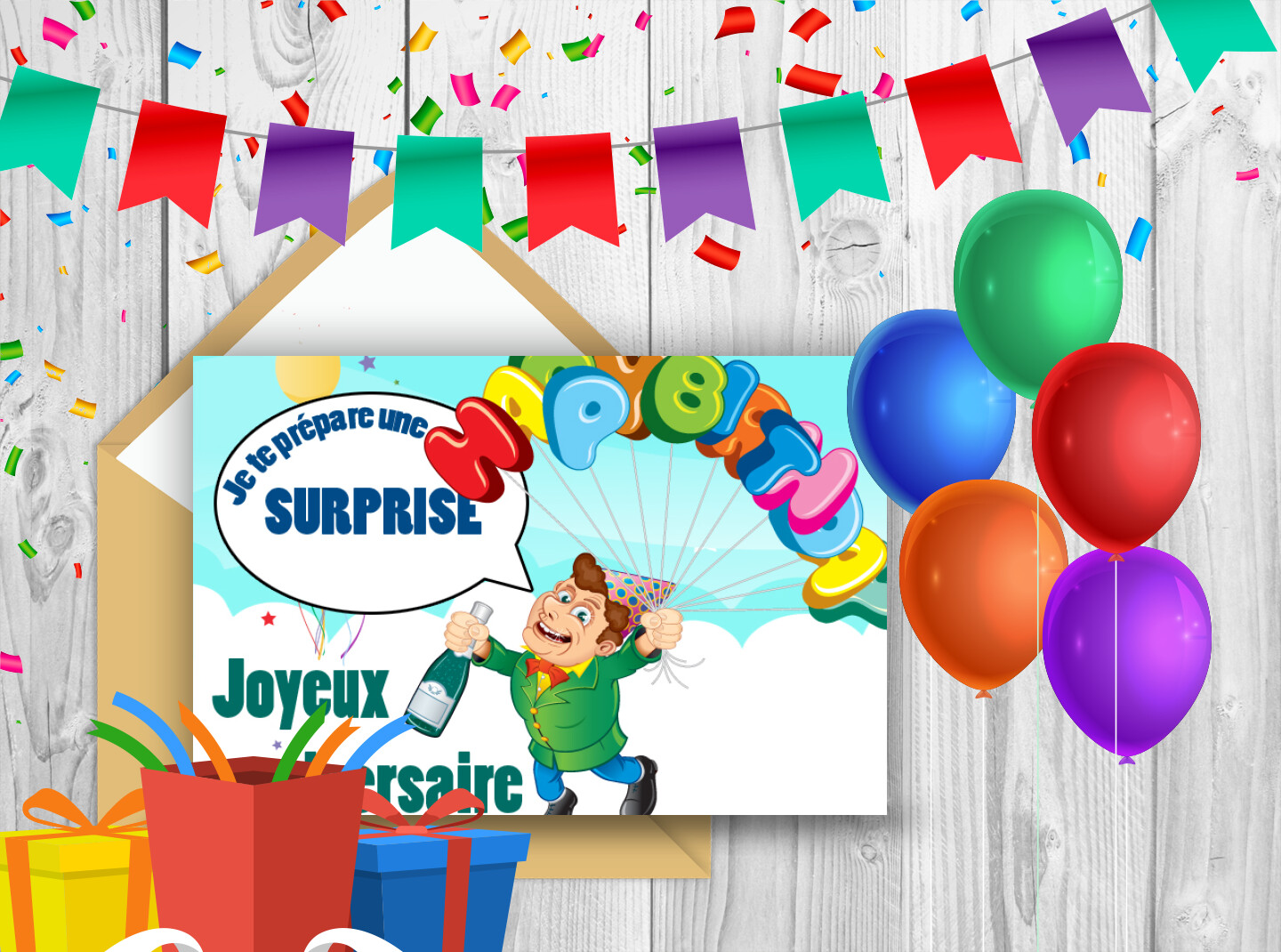 Je te prépare une suprise pour ton anniversaire pour enfant !