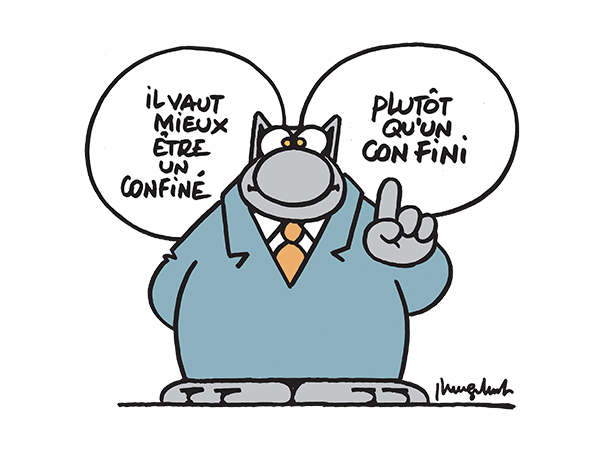 Il vaut mieux être confiné plutôt qu'un con fini - Carte gratuite