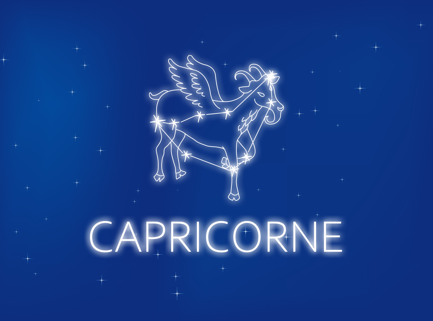 Carte du signe du zodiaque gratuite Capricorne du 22 décembre au 20 janvier