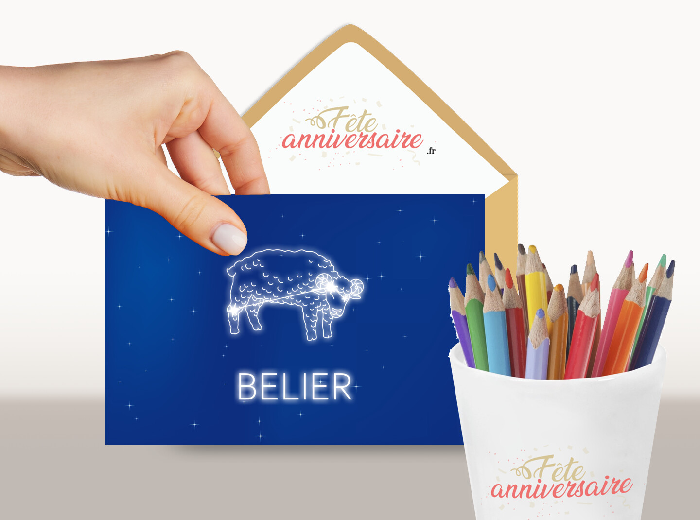Carte du signe du zodiaque gratuite Bélier du 21 mars au 20 avril