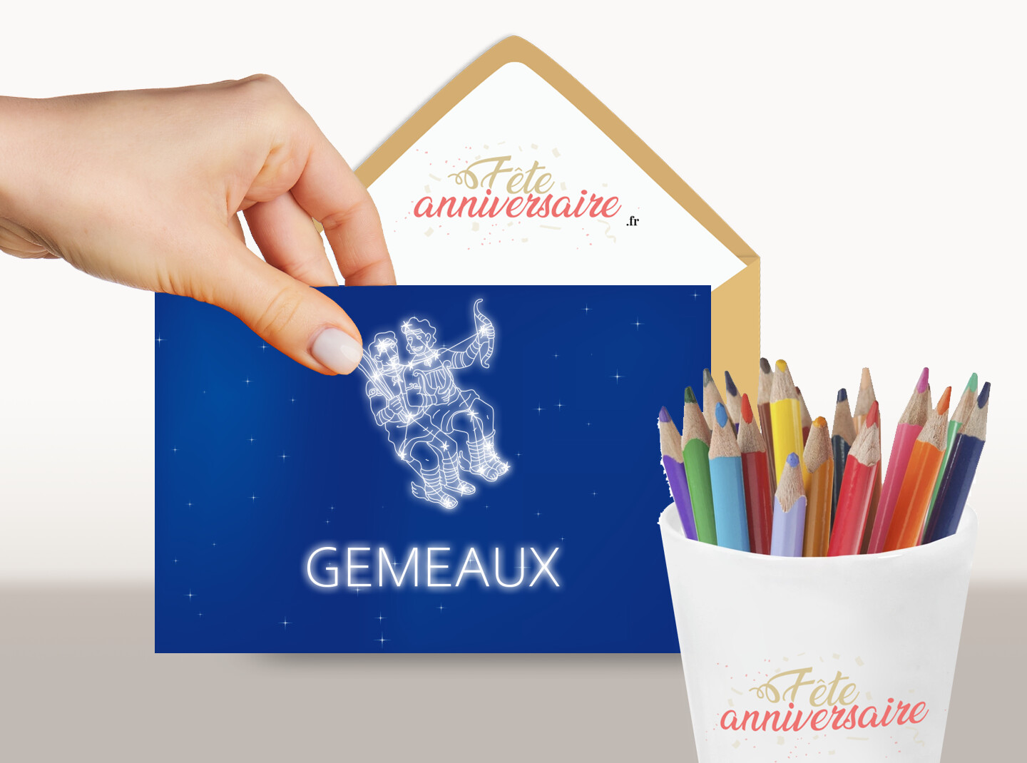 Carte du signe du zodiaque gratuite Gémeaux du 22 mai au 21 juin