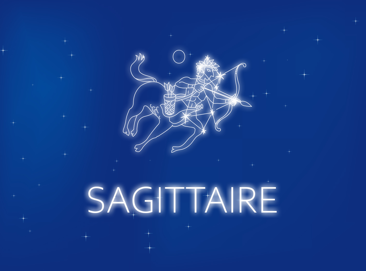 Carte du signe du zodiaque gratuite Sagittaire du 23 novembre au 21 décembre