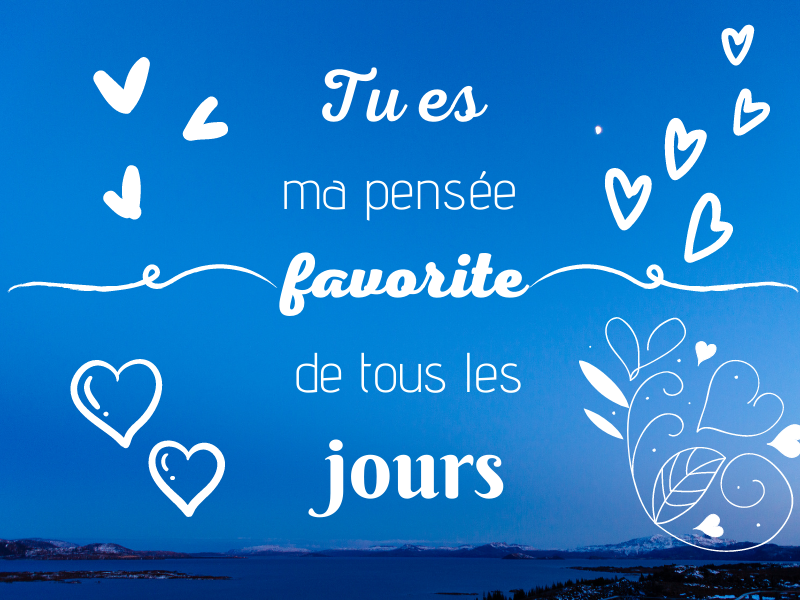 Carte d'amour pour la Saint Valentin à envoyer gratuitement