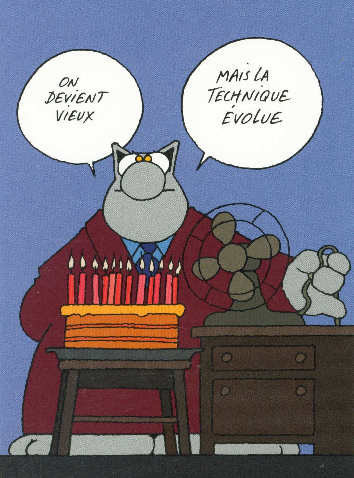 Carte d'anniversaire humoristique : on devient vieux !