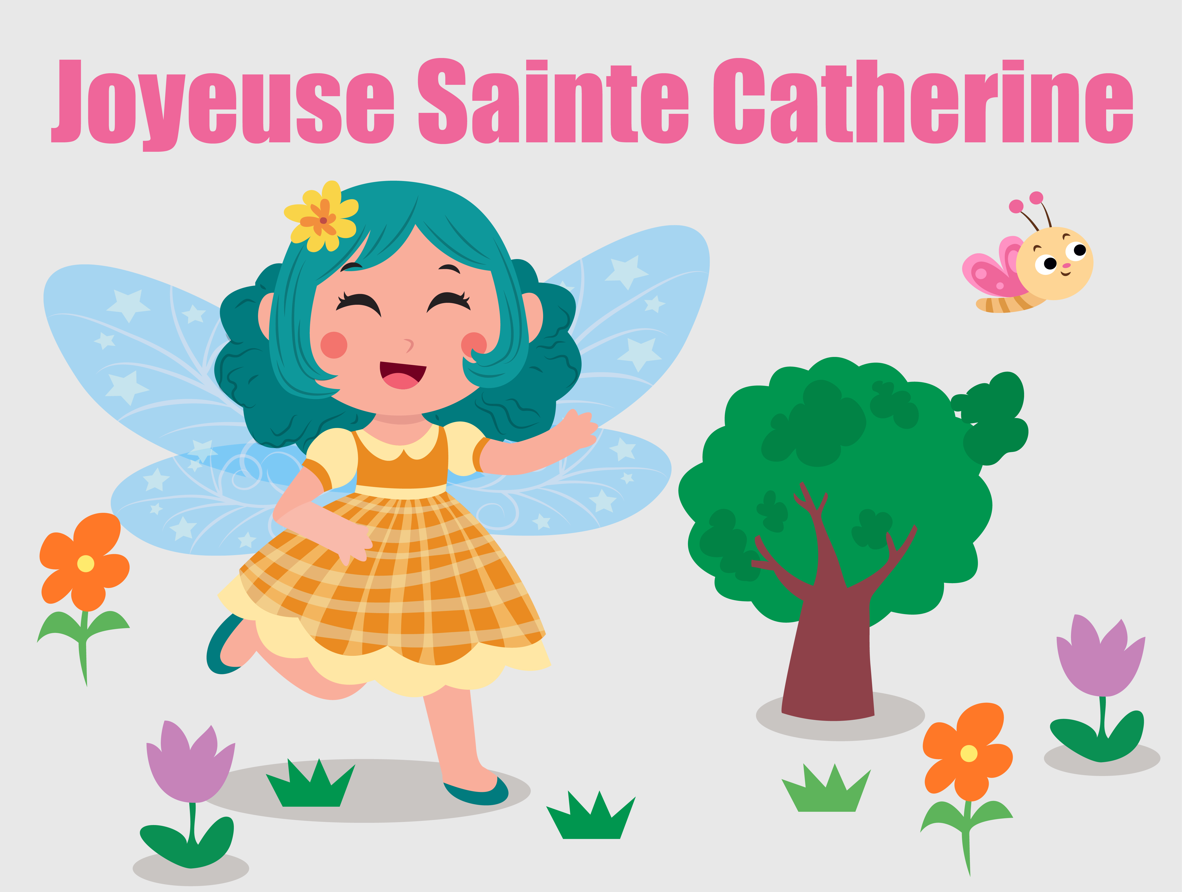 Joyeuse sainte Catherine pour une petite fille