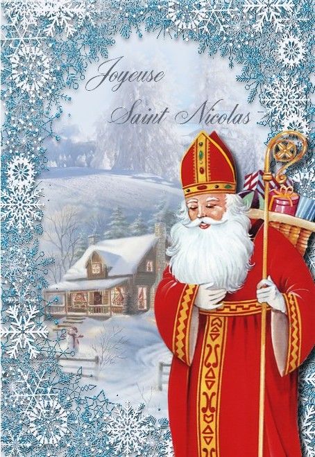 Jolie carte pour souhaiter la Saint-Nicolas à un petit garçon