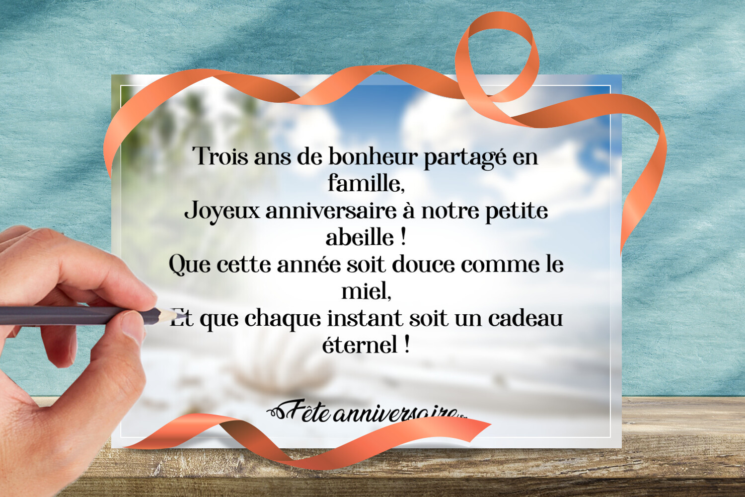 Texte anniversaire 3 ans magnifiques messages anniversaire : 3 ans