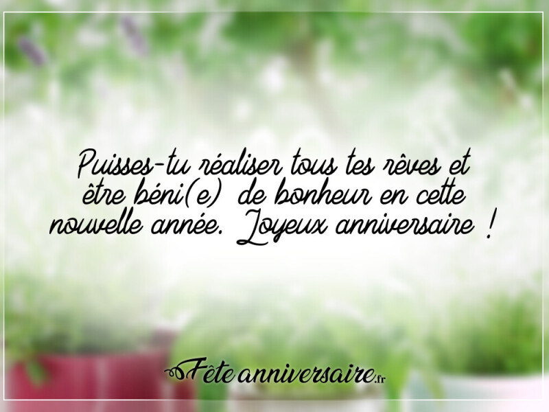 30 idées de beaux textes d'anniversaire anniversaire béni