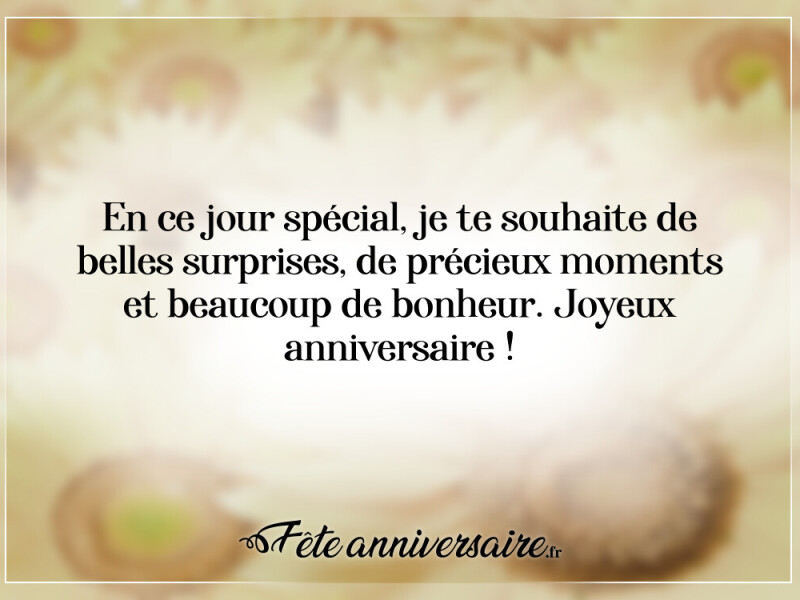 30 idées de beaux textes d'anniversaire je te souhaite de belles surprises