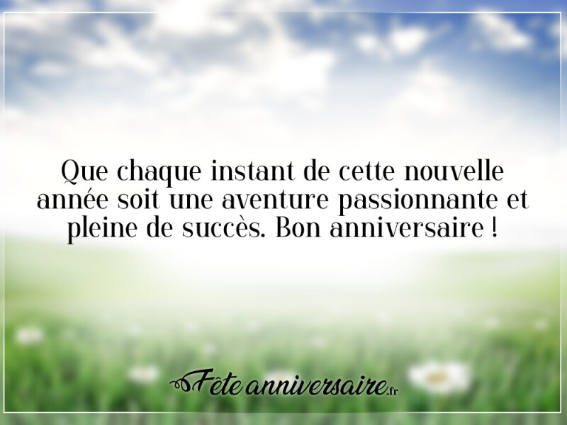 30 idées de beaux textes d'anniversaire joyeuse nouvelle année