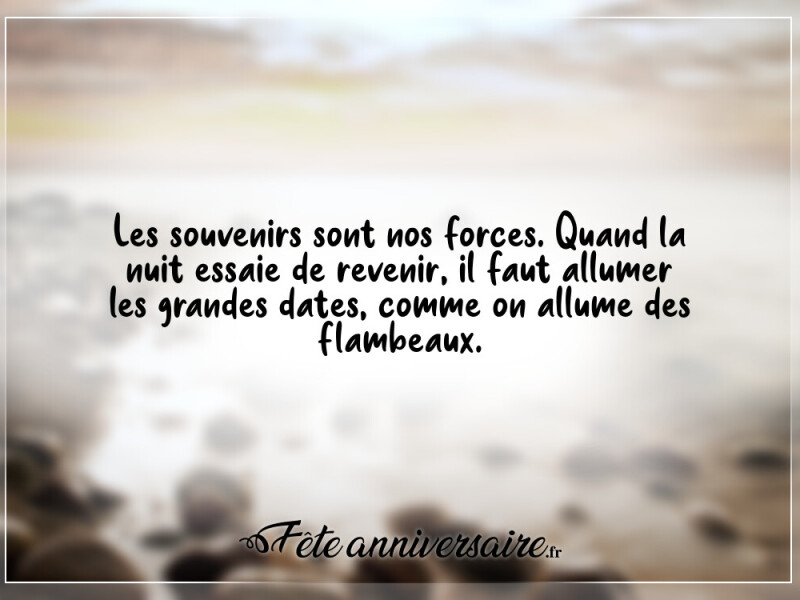 Citation citation anniversaire sur le temps de victor hugo