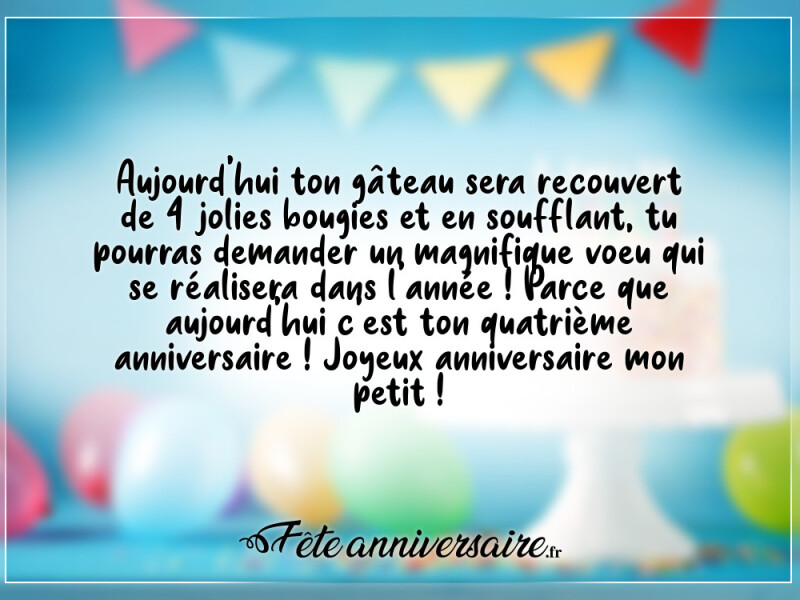 Un magnifique voeu qui se réalisera dans l'année