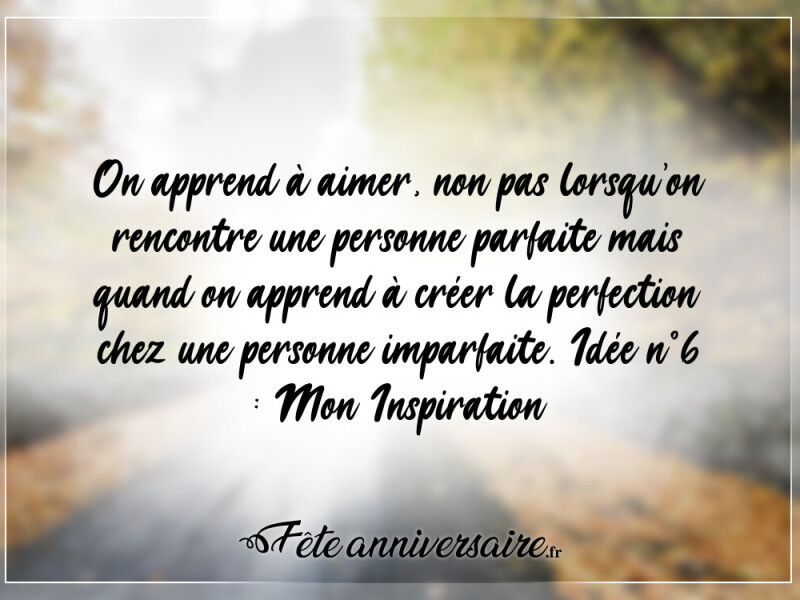 Texte de fête tu es ma perfection !