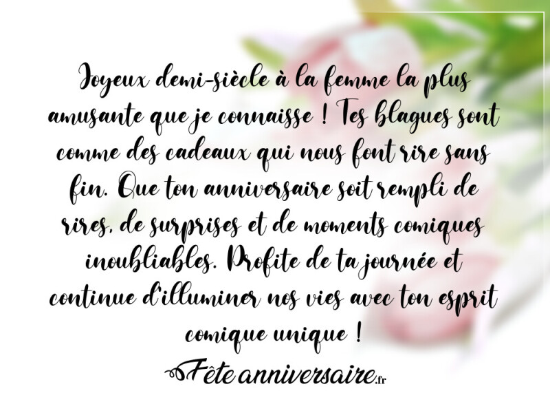 Texte anniversaire 50 ans texte anniversaire 50 ans soeur