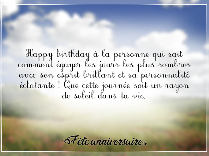 Texte anniversaire court et original joyeux anniversaire court et touchant