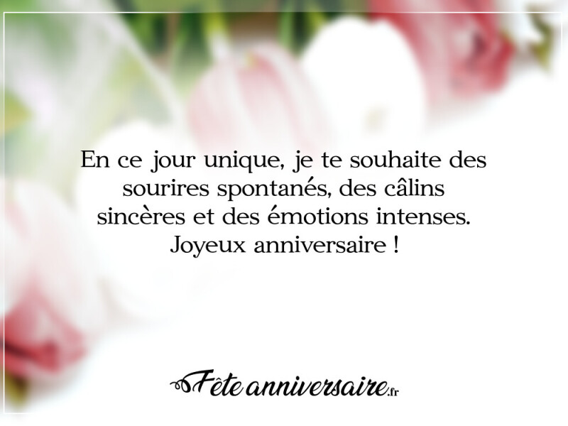 Texte anniversaire court et original texte pour anniversaire court original
