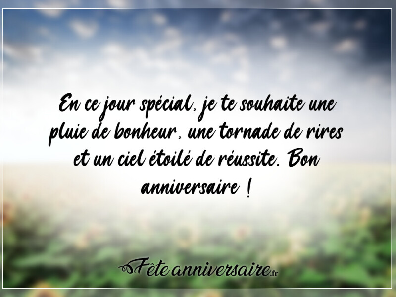 Texte anniversaire court et original voeux anniversaire court et original