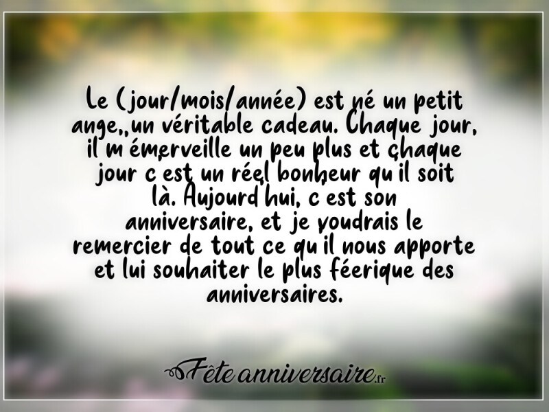 Texte anniversaire enfant le plus féerique des anniversaires