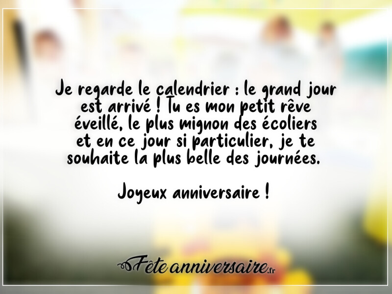 Texte anniversaire enfant texte d'anniversaire petit garçon