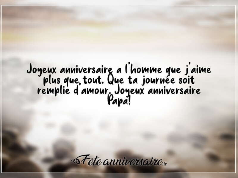 L'homme que j'aime plus que tout