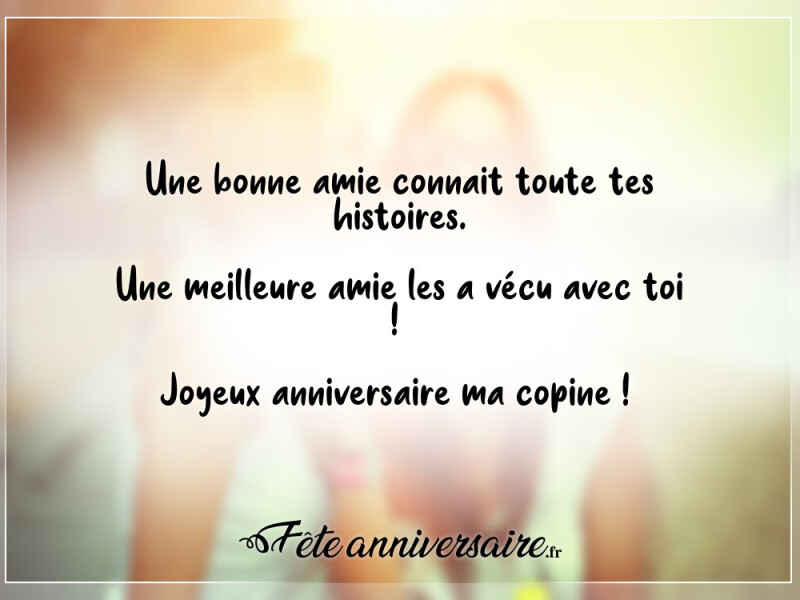 Texte anniversaire pour une amie ma meilleure amie